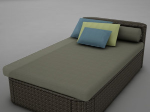 sofa chair 1 modern tropic 3D 模型