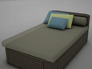 sofa chair 1 modern tropic 3D Model