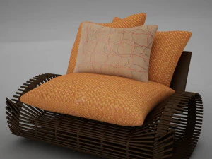 chair modern tropic 3D Model