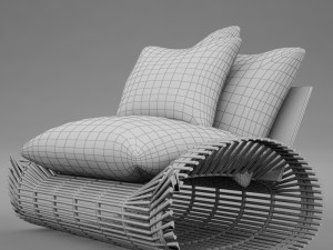 chair modern tropic 3D Model