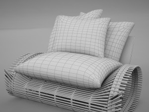chair modern tropic 3D Model