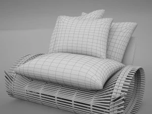 chair modern tropic 3D Model