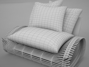 chair modern tropic 3D Model