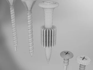 screws collection 3D Model