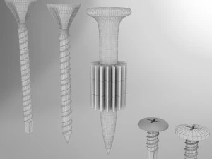 screws collection 3D Model