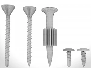 screws collection 3D Model