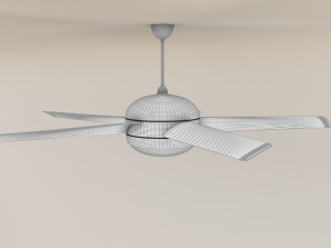 fan 002 modern dinner Modello 3D