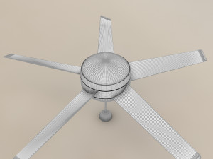 fan 002 modern dinner Modello 3D