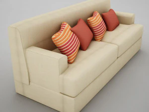 gro&szlig;es Sofa 3D Modell