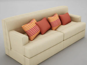 बड़ा सोफ़ा 3D मॉडल