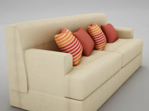 बड़ा सोफ़ा 3D मॉडल
