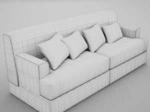 बड़ा सोफ़ा 3D मॉडल