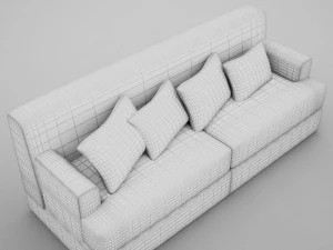 बड़ा सोफ़ा 3D मॉडल