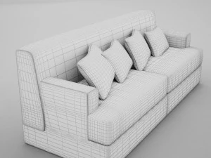 बड़ा सोफ़ा 3D मॉडल