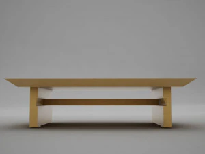 modern wood coffe table 3D Model