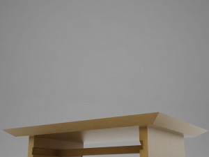 modern wood coffe table 3D Model
