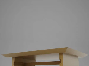 modern wood coffe table 3D Model