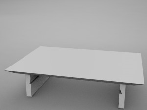 modern wood coffe table 3D Model
