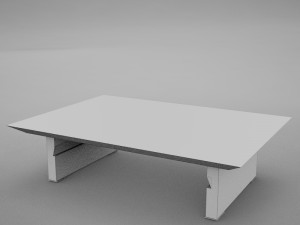modern wood coffe table 3D Model