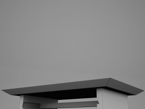 modern wood coffe table 3D Model