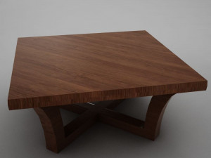 modern wood coffe table 3D-Modell