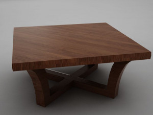 modern wood coffe table 3D 模型