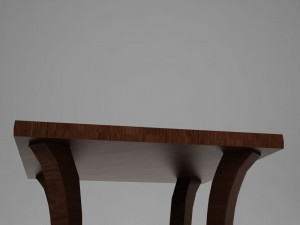 modern wood coffe table 3D 模型