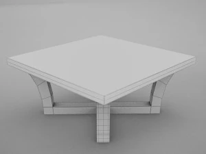 modern wood coffe table 3D Model