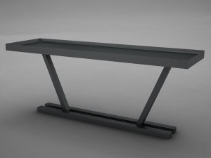 modern dining room buffet table 04 Modèle 3D
