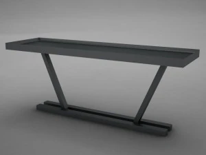 modern dining room buffet table 04 3D Model
