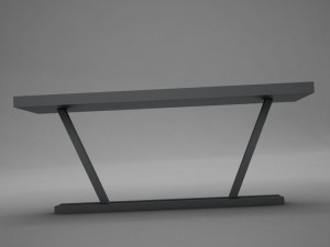 modern dining room buffet table 04 Modèle 3D