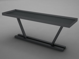 modern dining room buffet table 04 Modèle 3D