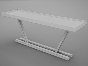 modern dining room buffet table 04 Modèle 3D