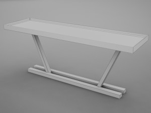 modern dining room buffet table 04 Modèle 3D