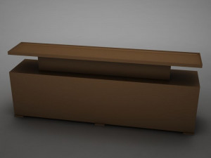 modern dining room buffet table 3 3D Модель