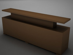 modern dining room buffet table 3 3D Модель