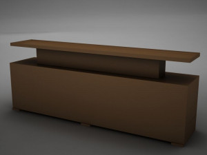 modern dining room buffet table 3 3D Модель