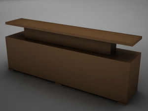 modern dining room buffet table 3 3D Модель