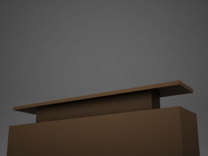 modern dining room buffet table 3 3D Модель