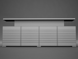 modern dining room buffet table 3 3D Модель