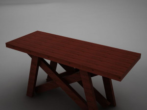 high def dining room buffet table 3Dモデル