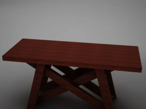 high def dining room buffet table 3D Model