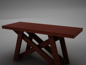high def dining room buffet table Modello 3D