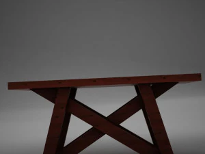 high def dining room buffet table 3D Model