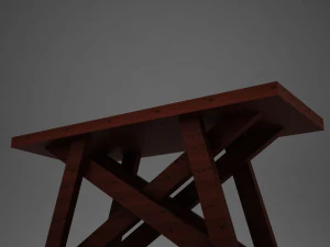 high def dining room buffet table 3D Model