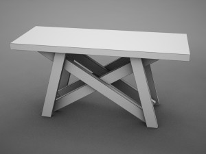 high def dining room buffet table Modello 3D