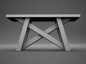 high def dining room buffet table Modello 3D