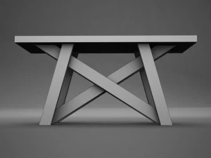 high def dining room buffet table 3D Model