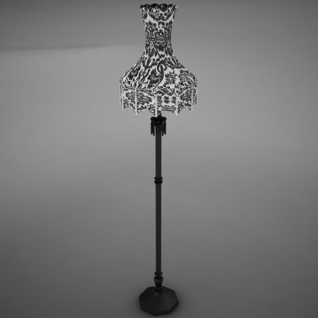 old lamp 3D Model .c4d .max .obj .3ds .fbx .stl .blend 