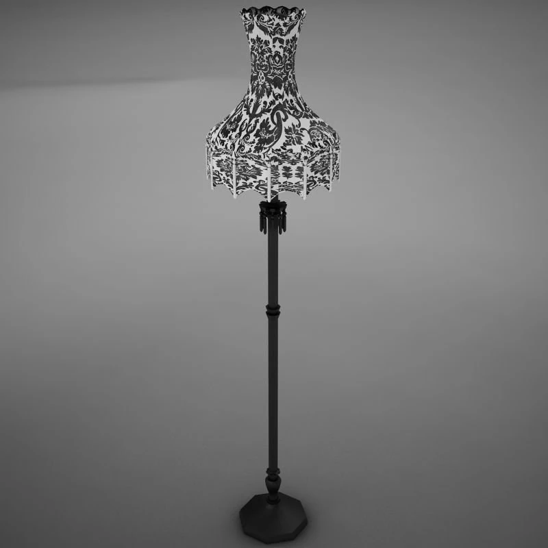 old lamp 3D Model .c4d .max .obj .3ds .fbx .stl .blend 